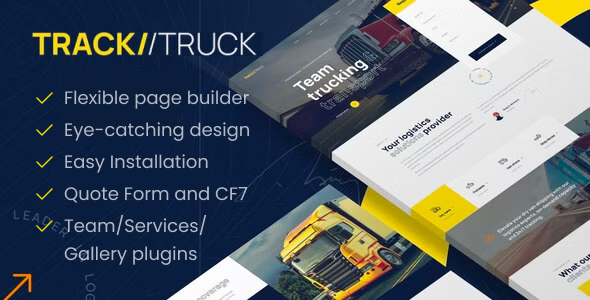 Gallery image of TrackTruck - Freight Brokerage and Logistics Company WordPress theme
