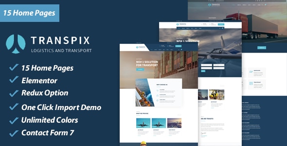 Gallery image of Transpix - Logistics Warehouse WordPress Theme