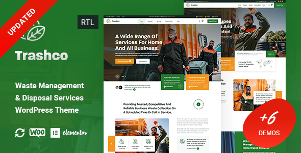 Gallery image of Trashco - Waste Management & Disposal Services WordPress Theme
