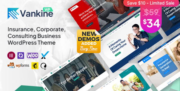 Gallery image of Vankine - Insurance & Consulting Business WordPress Theme