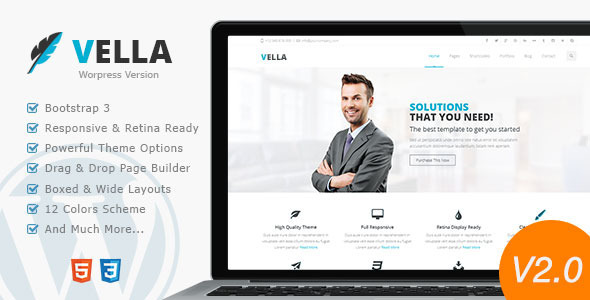 Gallery image of Vella - Modern Business Theme