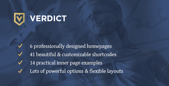 Gallery image of Verdict - Lawyer & Law Firm WordPress Theme