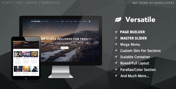 Gallery image of Versatile - Responsive Multi-Purpose WordPress