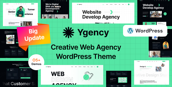 Gallery image of Ygency - Web Design Agency Elementor WordPress Theme