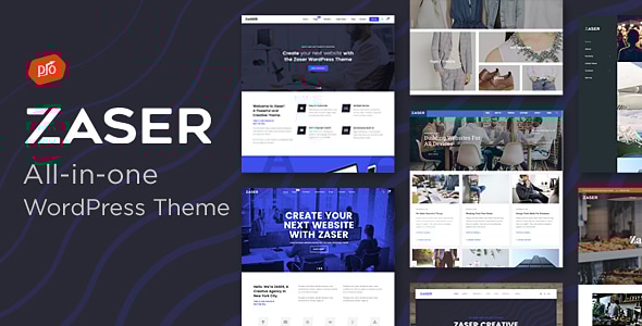 Gallery image of Zaser Pro | All-in-one WordPress Theme