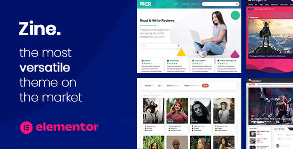 Gallery image of Zine - Website Builder - WordPress Elementor Theme