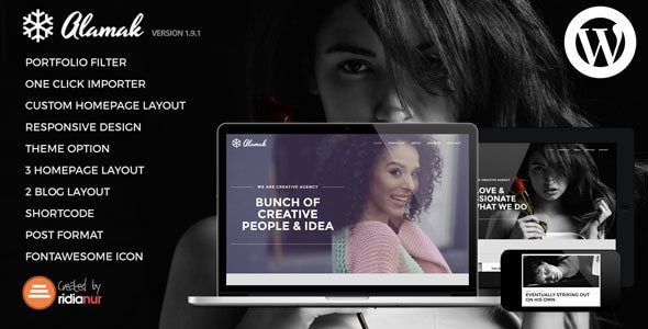 Gallery image of Alamak - Responsive One Page Portfolio Theme