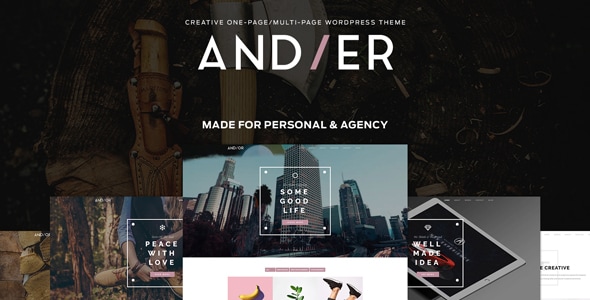 Gallery image of Andier - Responsive One & Multi Page Portfolio Theme