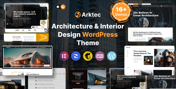 Gallery image of Arktec - Architecture WordPress Theme