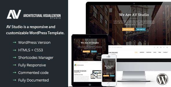 Gallery image of AV Studio - One Page WordPress Theme