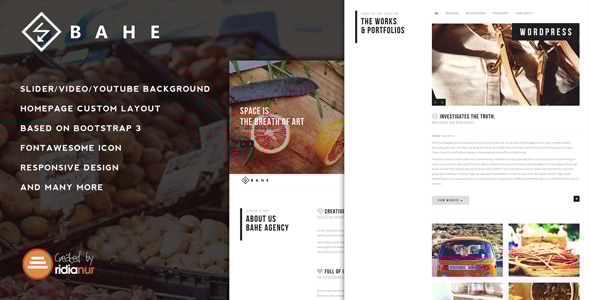 Gallery image of Bahe - Responsive One Page Portfolio Theme