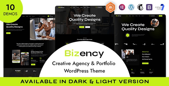 Gallery image of Bizency - Creative Agency & Portfolio WordPress Theme