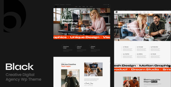 Gallery image of Black - Creative Digital Agency WordPress Theme