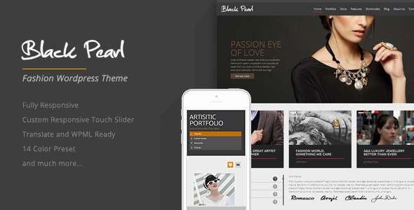 Gallery image of Black Pearl - Responsive Fashion WordPress Theme