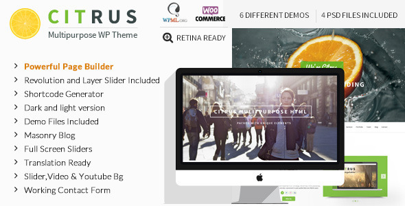 Gallery image of Citrus - One Page WordPress