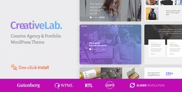 Gallery image of Creative Lab - Studio Portfolio & Design Agency WordPress Theme