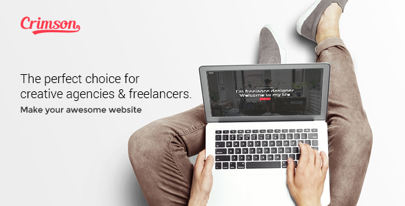 Gallery image of Crimson - A WordPress Theme for Freelancers