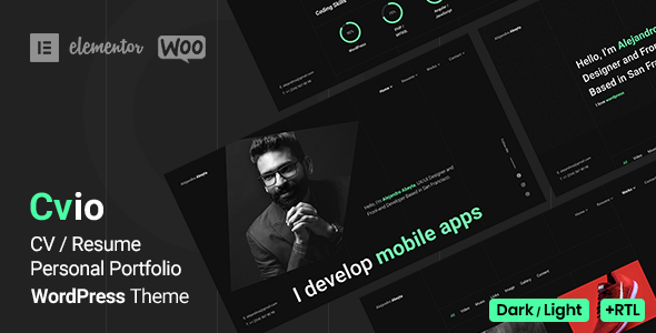 Gallery image of Cvio - Personal Portfolio WordPress Theme