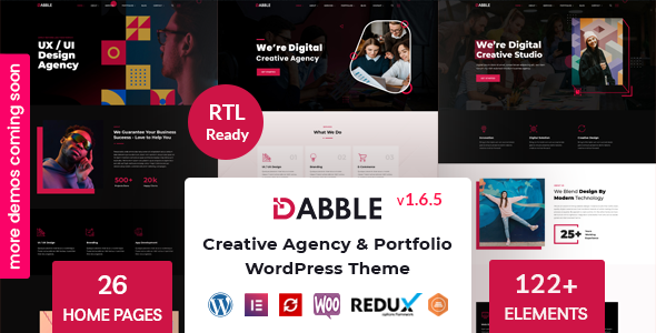 Gallery image of Dabble - Creative Agency & Portfolio WordPress Theme