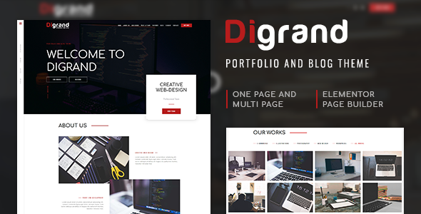 Gallery image of Digrand - Portfolio And Blog Theme