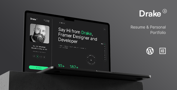 Gallery image of Drake Portfolio WordPress Theme