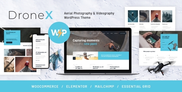 Gallery image of DroneX | Aerial Photography & Videography WordPress Theme