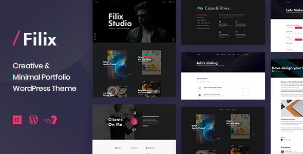 Gallery image of Filix - Creative Minimal Portfolio WordPress Theme