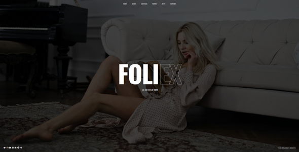 Gallery image of Foliex - One Page Portfolio WordPress Theme