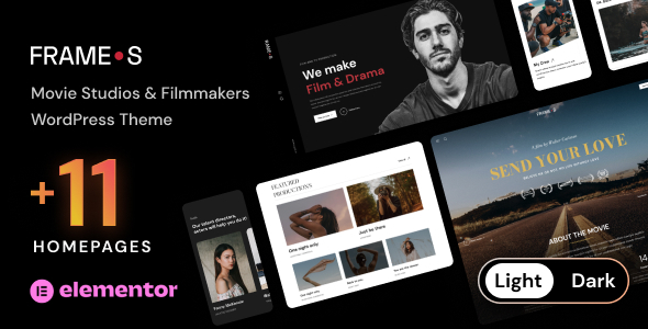 Gallery image of Frames - Movie Studios & Filmmakers WordPress theme