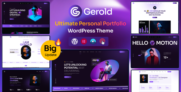 Gallery image of Gerold - Personal Portfolio WordPress Theme
