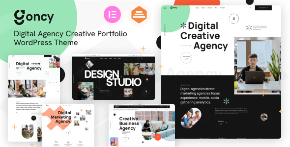 Gallery image of Goncy - Digital Agency & Creative Portfolio WordPress Elementor Theme