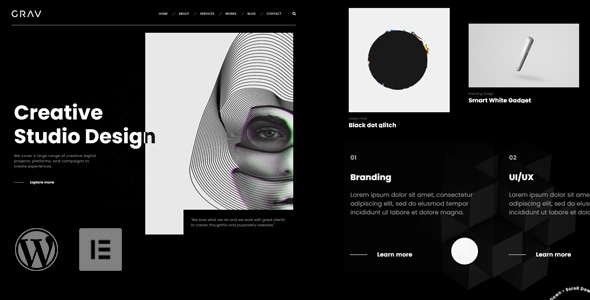 Gallery image of GRAV - Creative Portfolio WordPress Theme