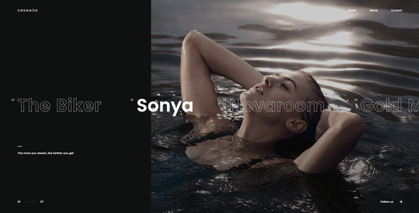 Gallery image of Grenada - Creative WordPress Ajax Portfolio Showcase Slider Theme