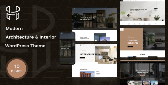 Gallery image of Hellix - Modern Architecture & Interior Design WordPress Theme