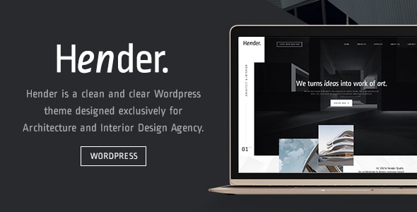Gallery image of Hender - Architecture and Interior Design Agency WordPress Theme