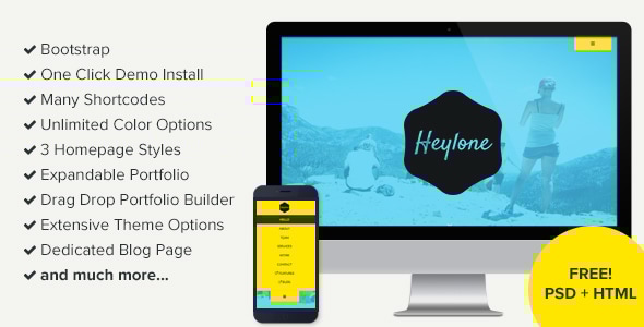 Gallery image of Heylone - One Page Parallax WordPress Theme