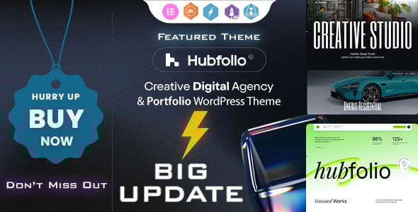 Gallery image of Hubfolio - Creative Portfolio & Digital Agency WordPress Elementor Theme
