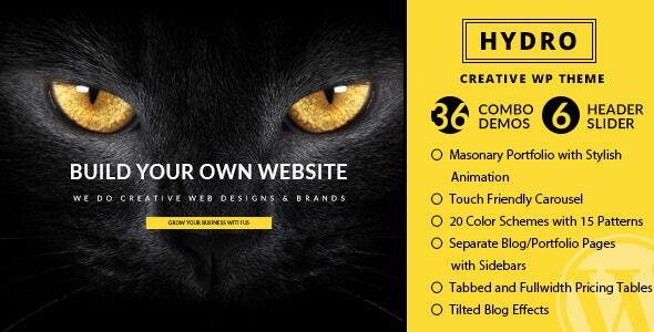 Gallery image of HYDRO - One Page Portfolio WordPress Theme