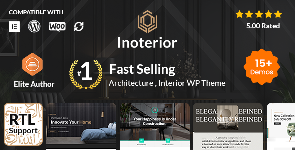 Gallery image of Inoterior - Architecture & Interior Designer WordPress Theme + RTL