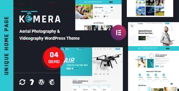 Gallery image of Kemera - Aerial Photography & Videography WordPress Theme