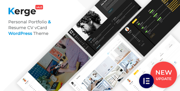 Gallery image of Kerge | Resume Website Builder for WordPress