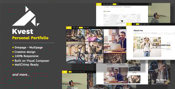 Gallery image of Kvest - Creative Responsive Personal Portfolio WordPress Theme