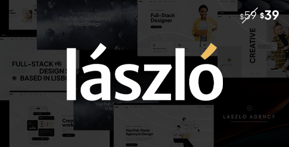 Gallery image of Laszlo - Creative Agency & Portfolio Lottie WordPress Theme