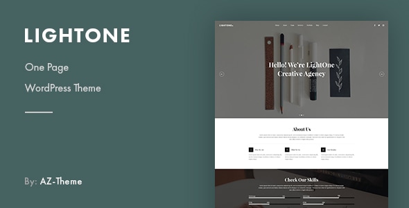 Gallery image of LightOne - Onepage Parallax WordPress Theme