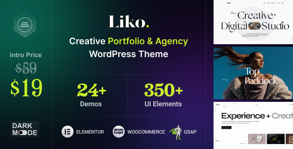 Gallery image of Liko - Creative Agency & Portfolio WordPress Theme