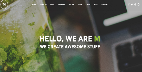 Gallery image of M - Creative Multi-Purpose One Page WordPress Theme