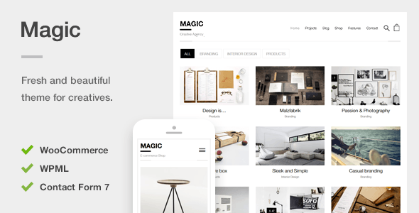 Gallery image of Magic - A Creative Portfolio & Ecommerce WordPress Theme