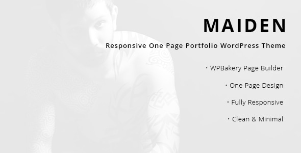 Gallery image of Maiden - Responsive One Page Portfolio WordPress Theme