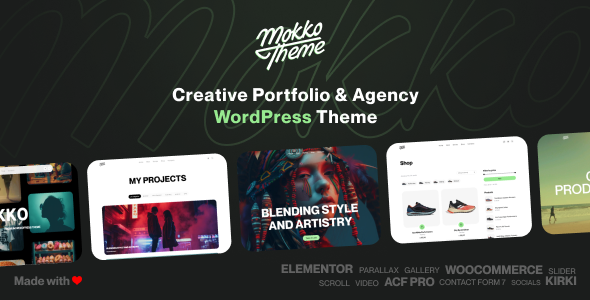 Gallery image of Mokko - Creative Portfolio & Agency WordPress Theme