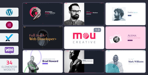 Gallery image of Mou - Creative Portfolio & Agency WordPress Theme
